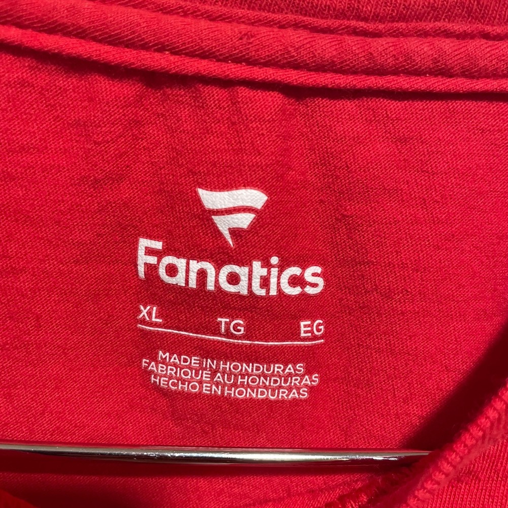 Fanatics Mens Texas Tech Graphic Tee Size XL Red Cotton Tortilla Toss Wreck Em - Picture 2 of 7